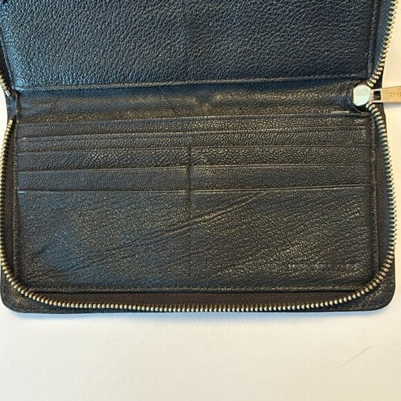 Michael Kors Hamilton Lock Pebble Leather Wallet Traveler Large Zip around - Picture 10 of 12